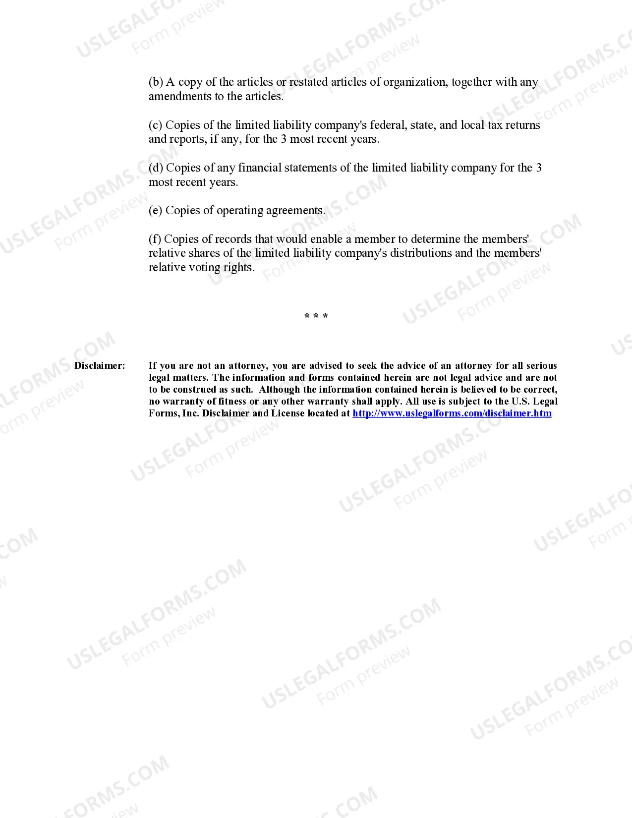 Preview Michigan Professional Limited Liability Company PLLC Formation Package