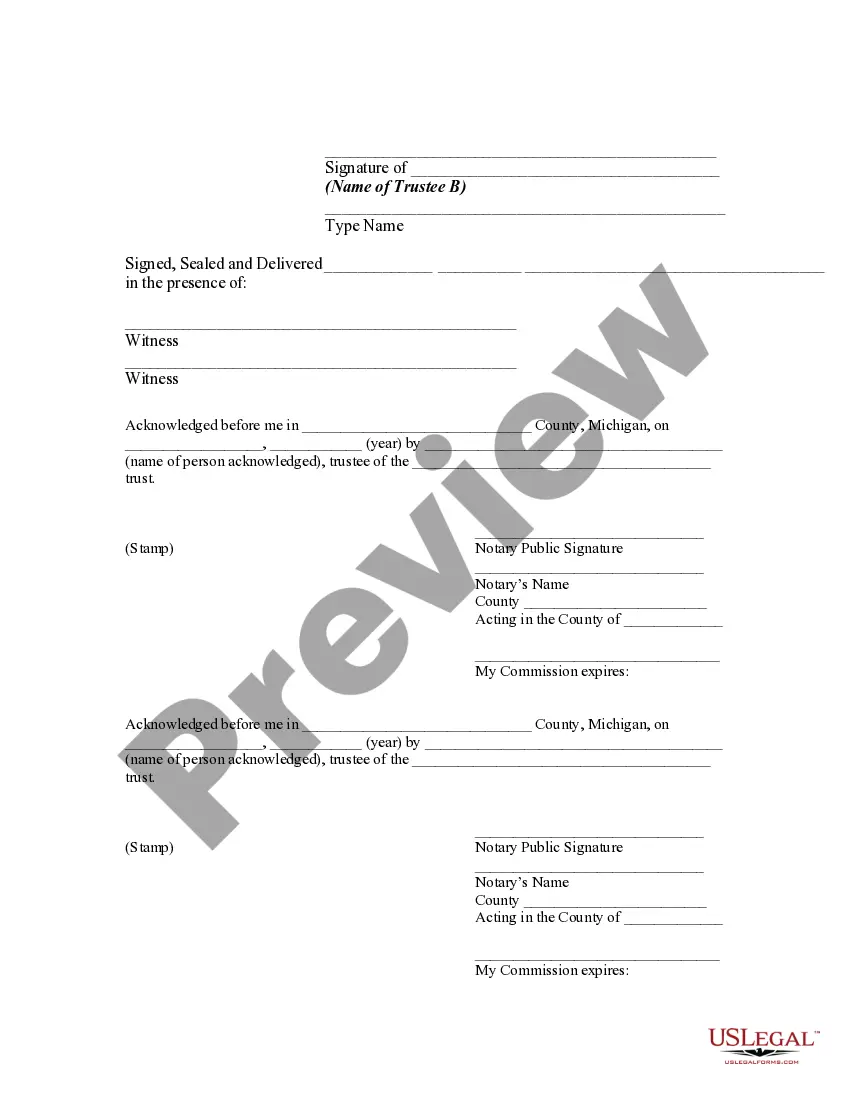 Preview Quitclaim Deed from Trustee and Former Trustee to New Trustees