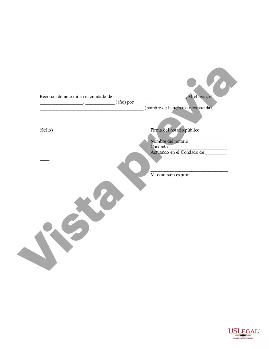 Preview Declaración jurada de abandono de conformidad con Michigan Mich. Comp. Leyes ' 600.3241