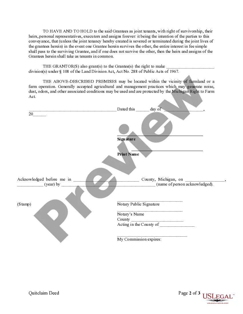 Get Quitclaim Deed from Husband to Himself and Wife Preview Quitclaim Deed from Husband to Himself and Wife