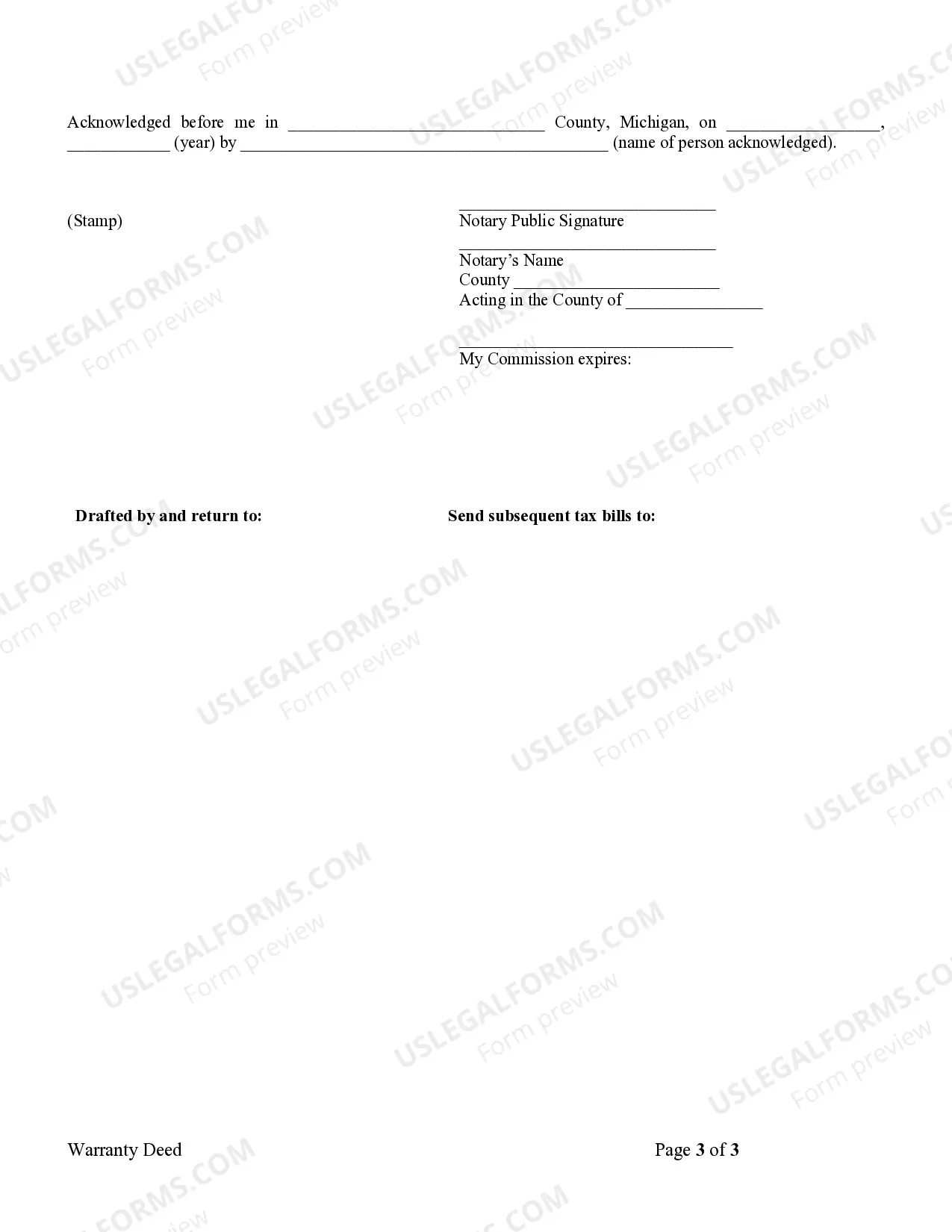 Preview Warranty Deed from Husband and Wife to Husband and Wife