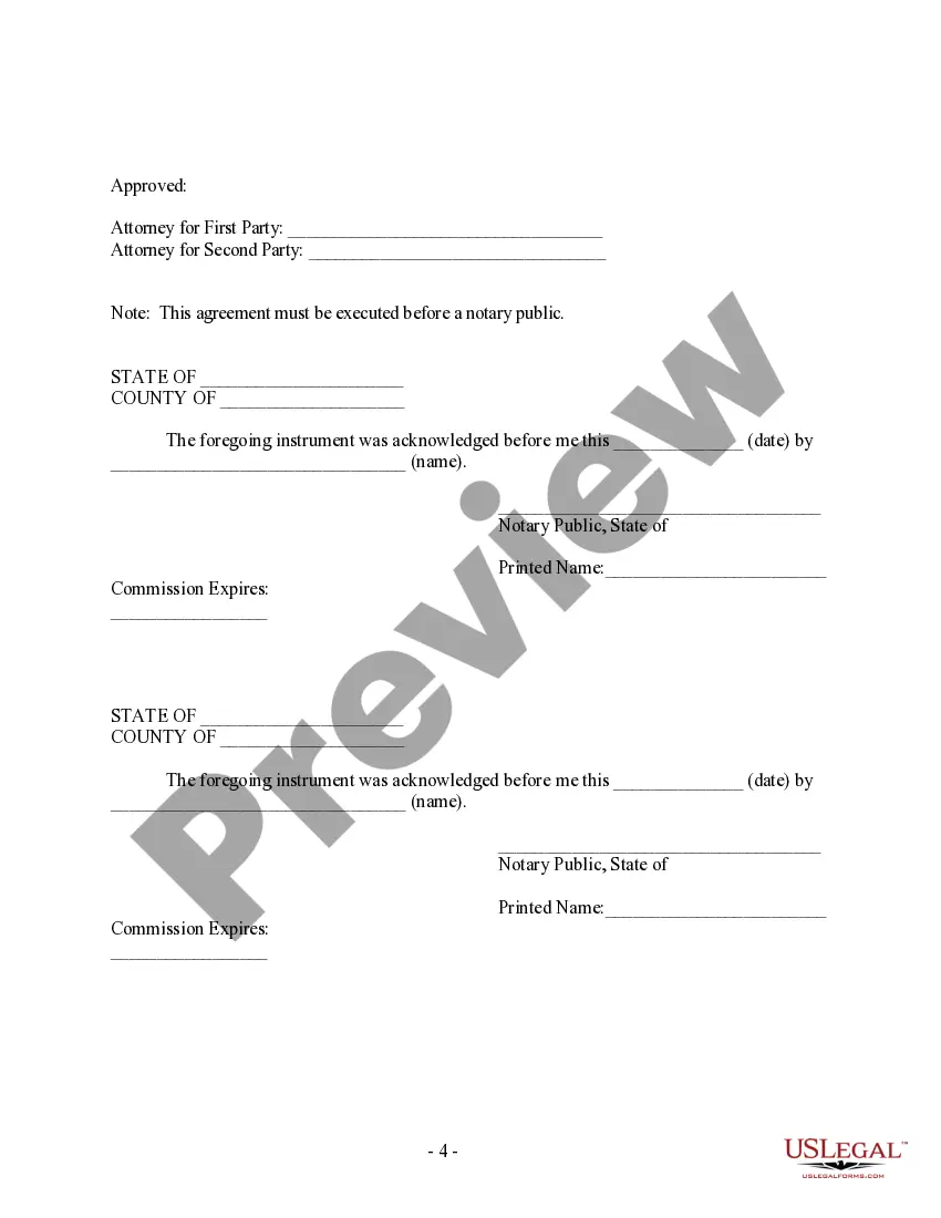 Preview Amendment to Postnuptial Property Agreement