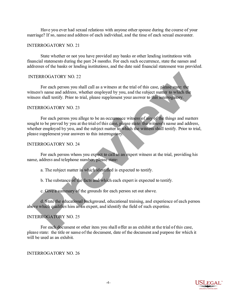 page 3 Discovery Interrogatories from Defendant to Plaintiff with Production Requests preview