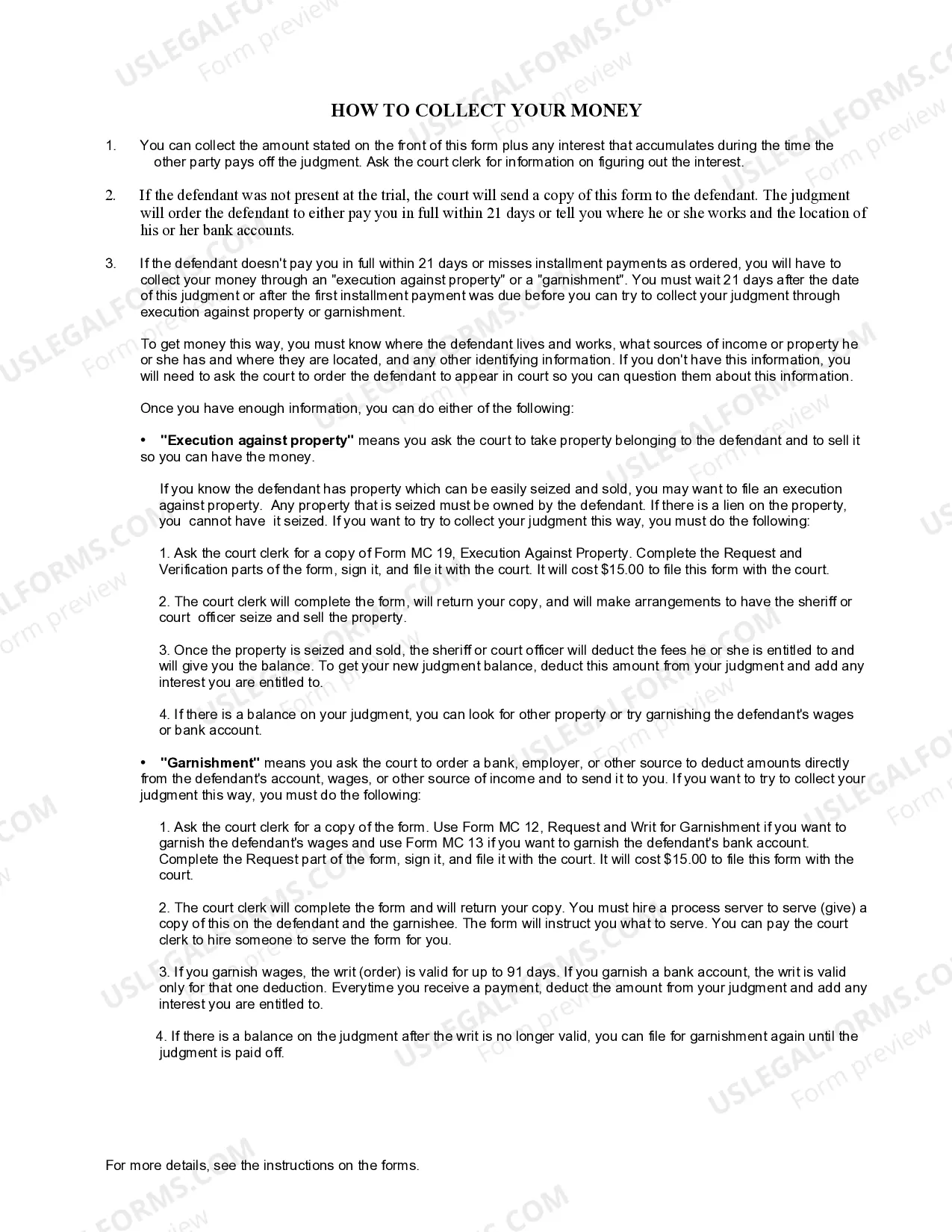 Preview Small Claims Judgment