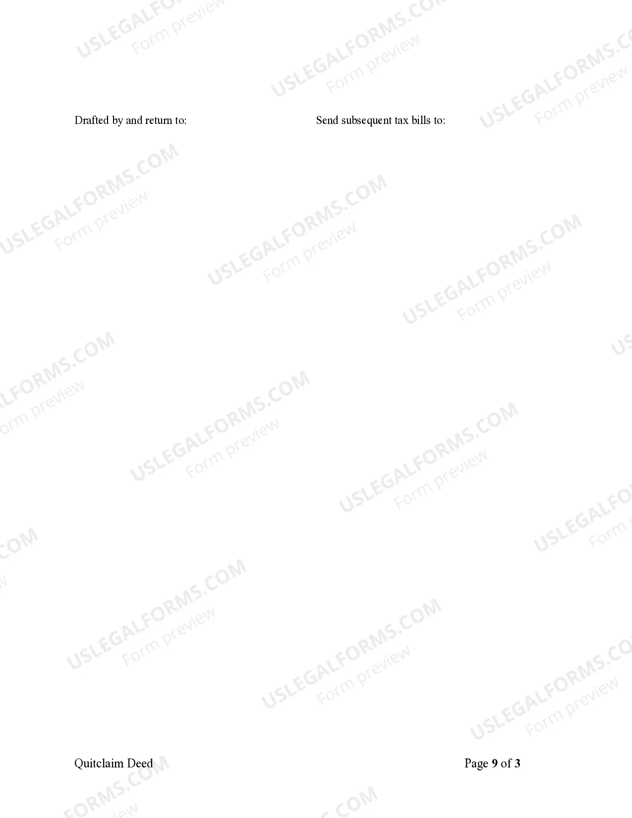 Preview Quitclaim Deed - Two Individuals to a Trust