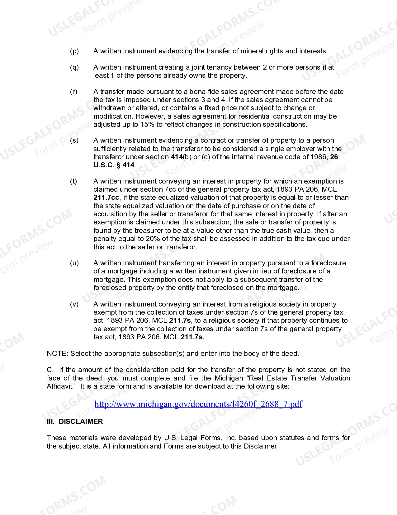 Preview Quitclaim Deed - Limited Liability Company to an Individual