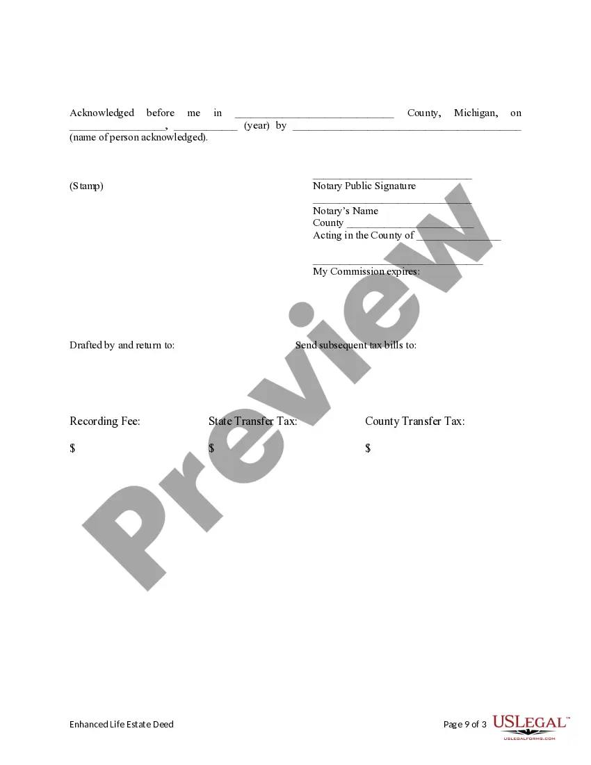 Get Enhanced Life Estate or Lady Bird Deed - Two Individuals / Husband and Wife to an Individual Preview Enhanced Life Estate or Lady Bird Deed - Two Individuals / Husband and Wife to an Individual