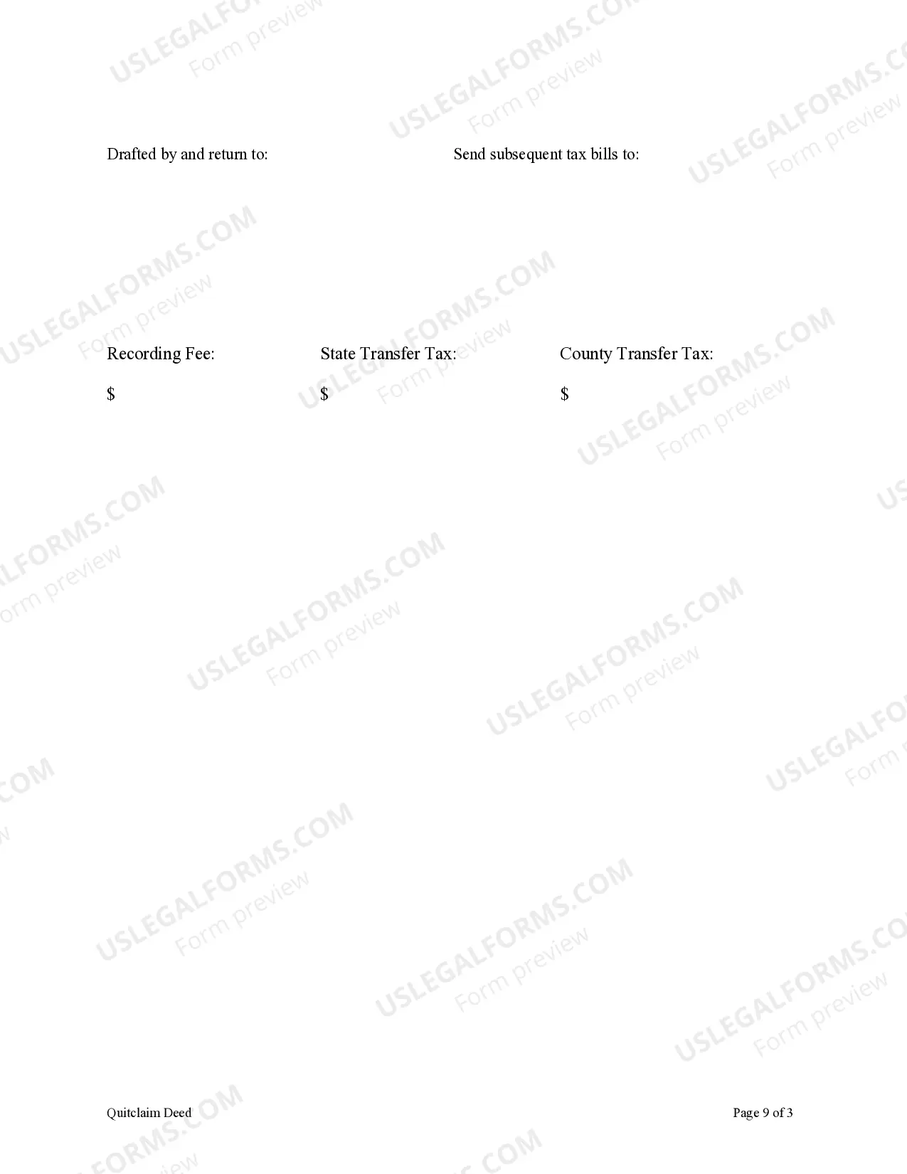 Preview Quitclaim Deed - Husband and Wife to Three Individuals
