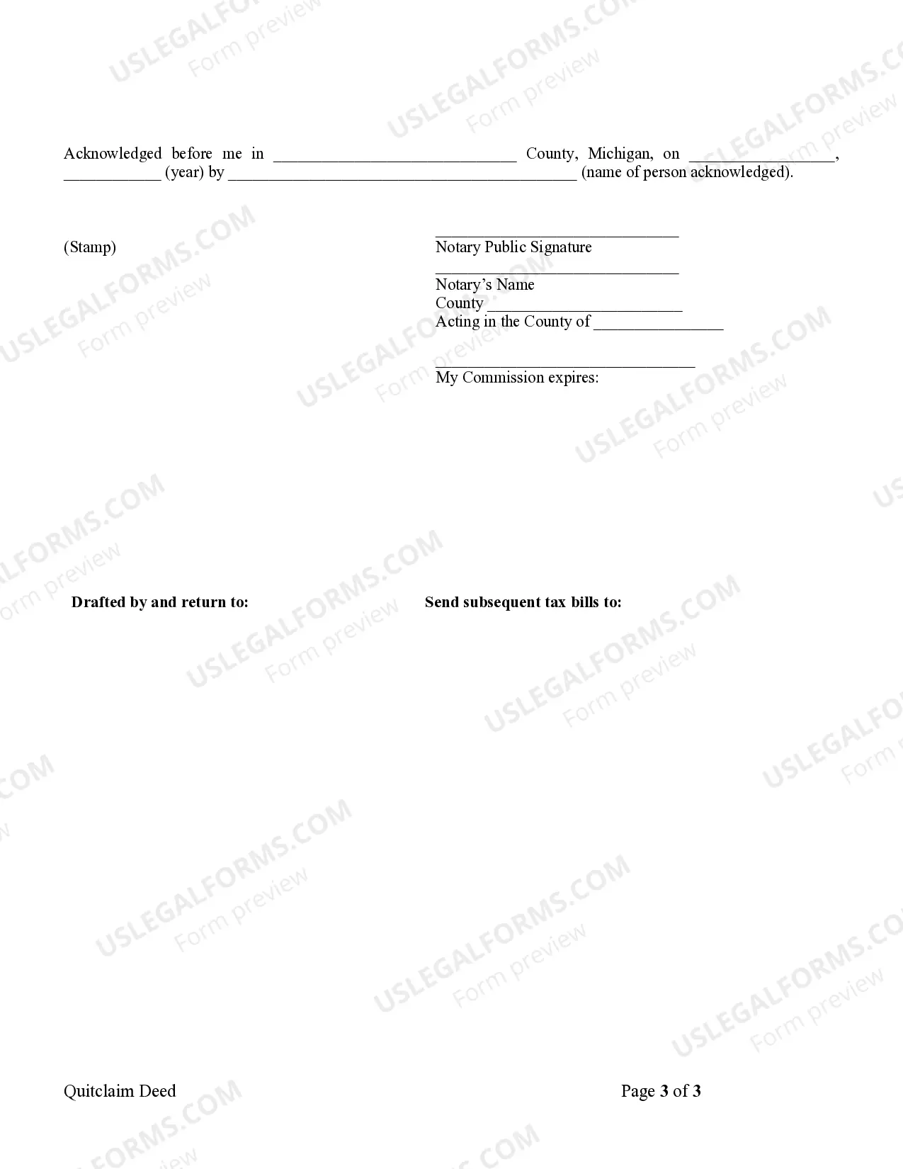 Preview Quitclaim Deed by Two Individuals to LLC