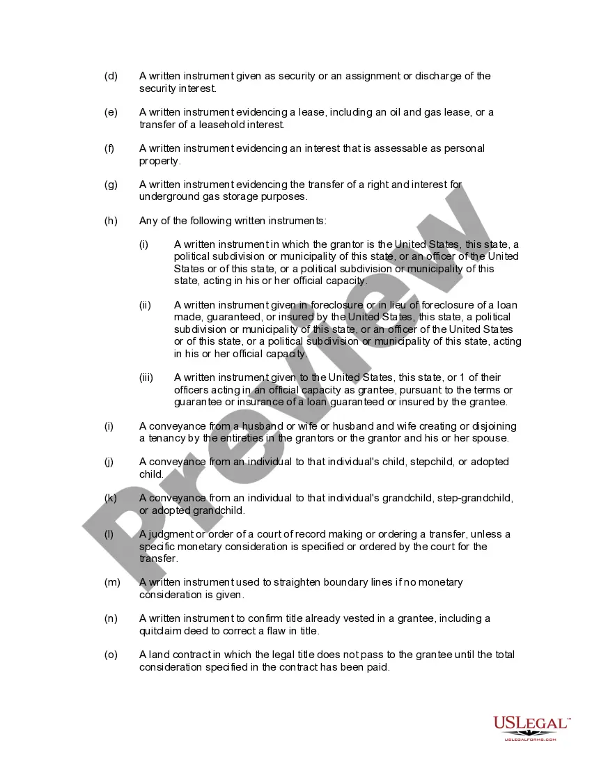 Preview Quitclaim Deed from an Individual to a Trust