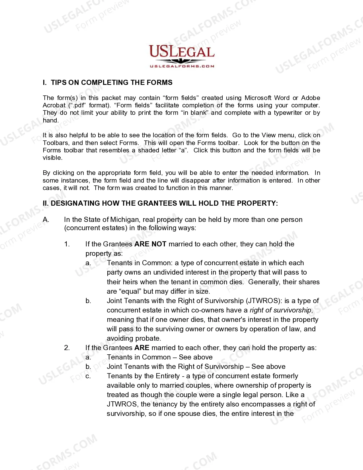 Preview Quitclaim Deed from Limited Liability Company to Two Individuals / Husband and Wife
