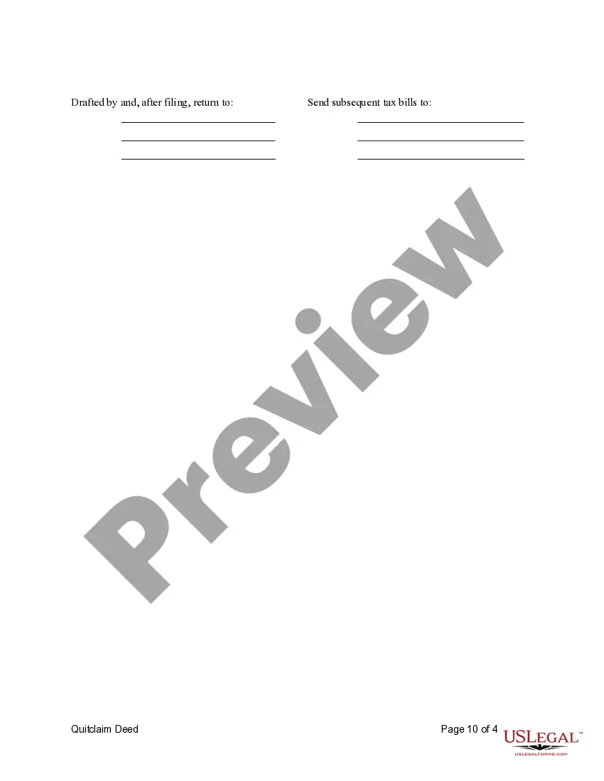 Preview Quitclaim Deed from three Individuals to an Individual