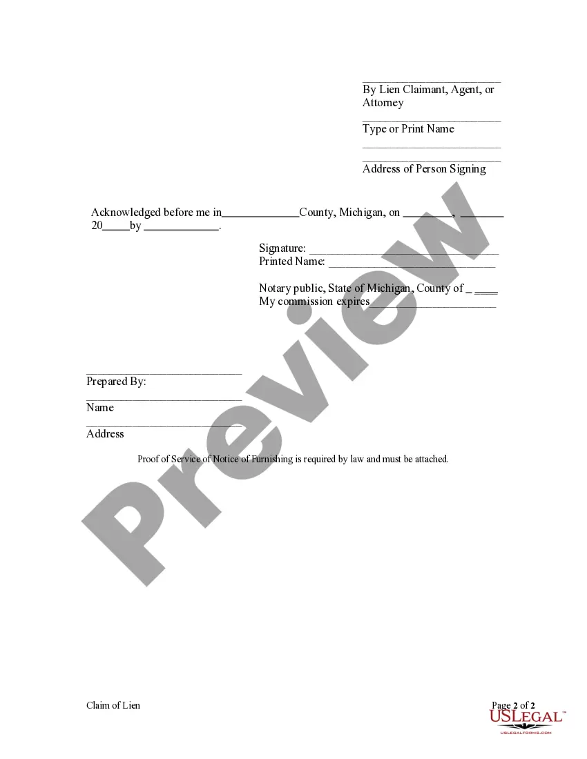 Preview Claim of Lien by Individual