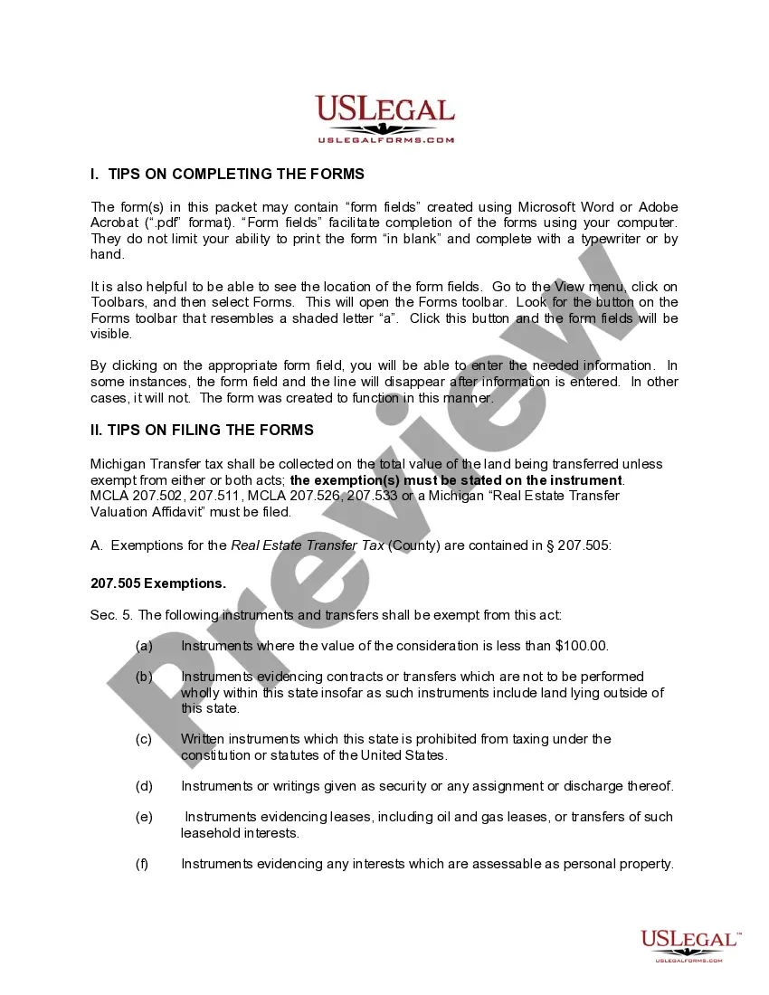 Preview Enhanced Life Estate or Lady Bird Deed - Two Individuals / Husband and Wife to Three Individuals