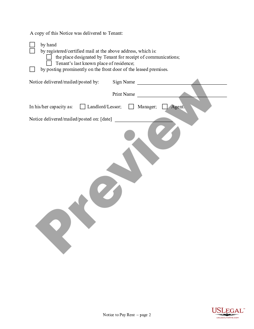 Michigan Court Form 7 Day Notice To Quit Us Legal Forms 