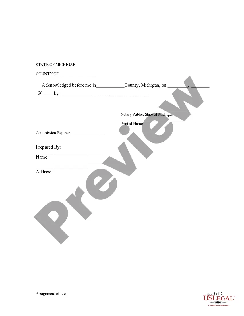 Get Assignment of Lien - Individual Preview Assignment of Lien - Individual