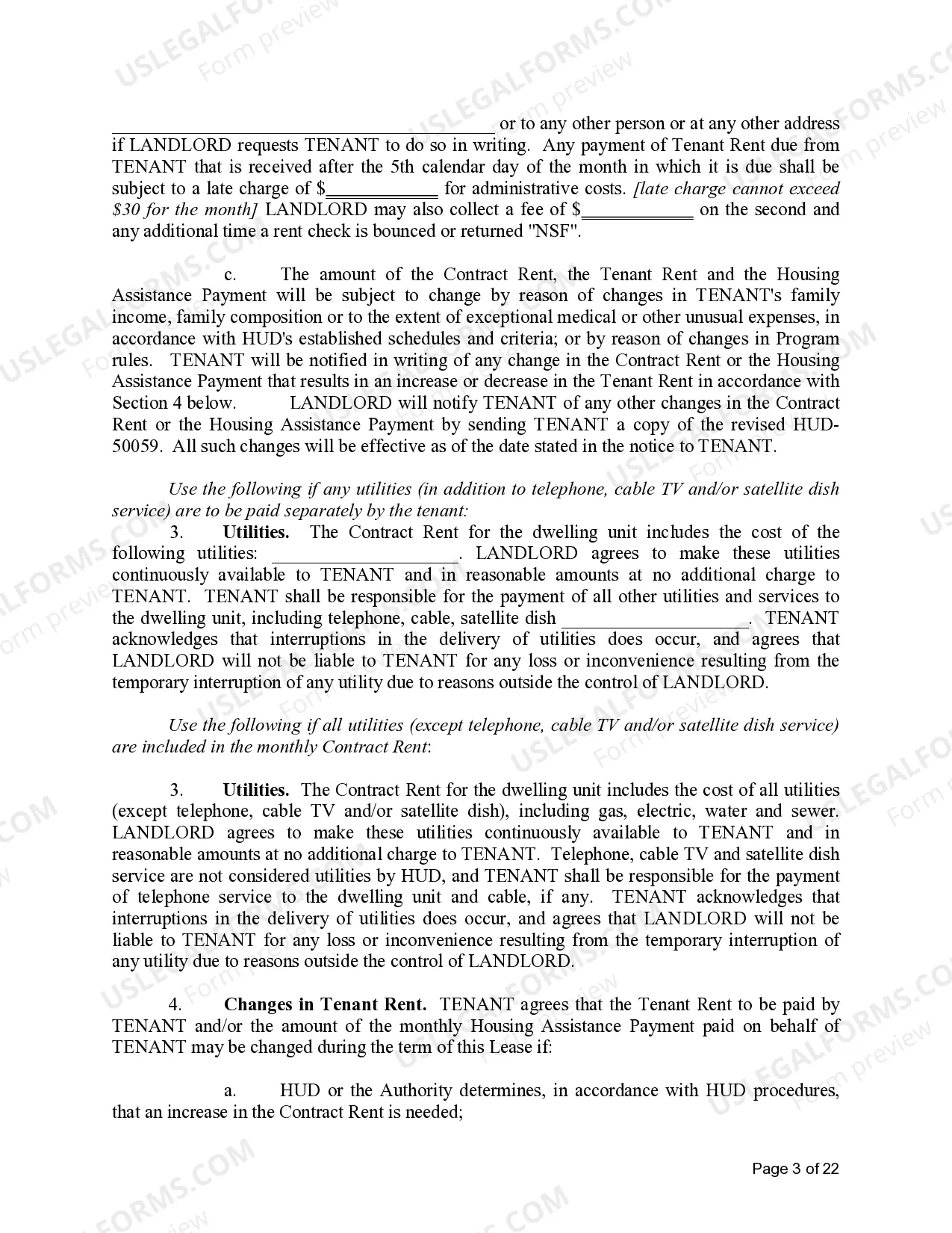 Preview Michigan Section 8 Lease Agreement