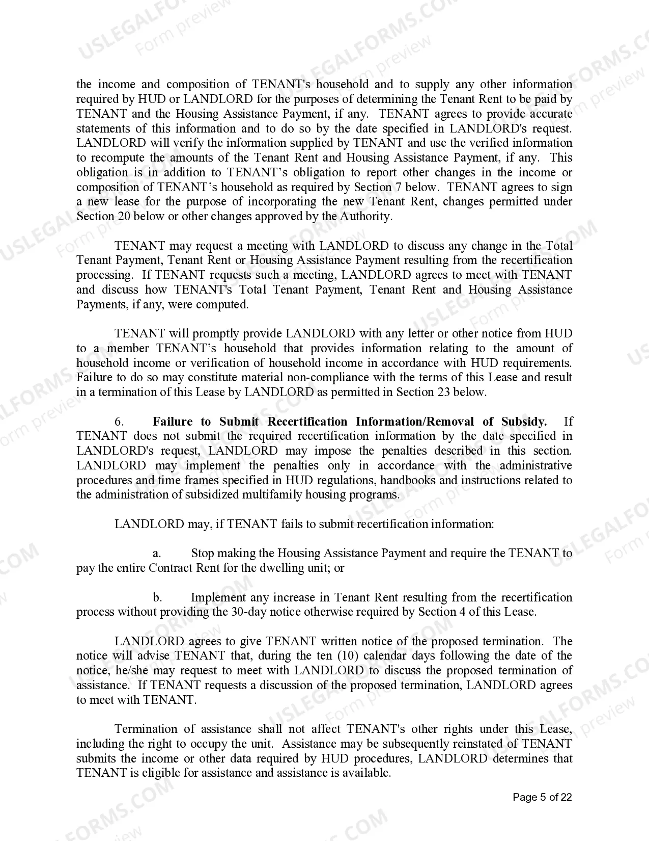 Preview Michigan Section 8 Lease Agreement