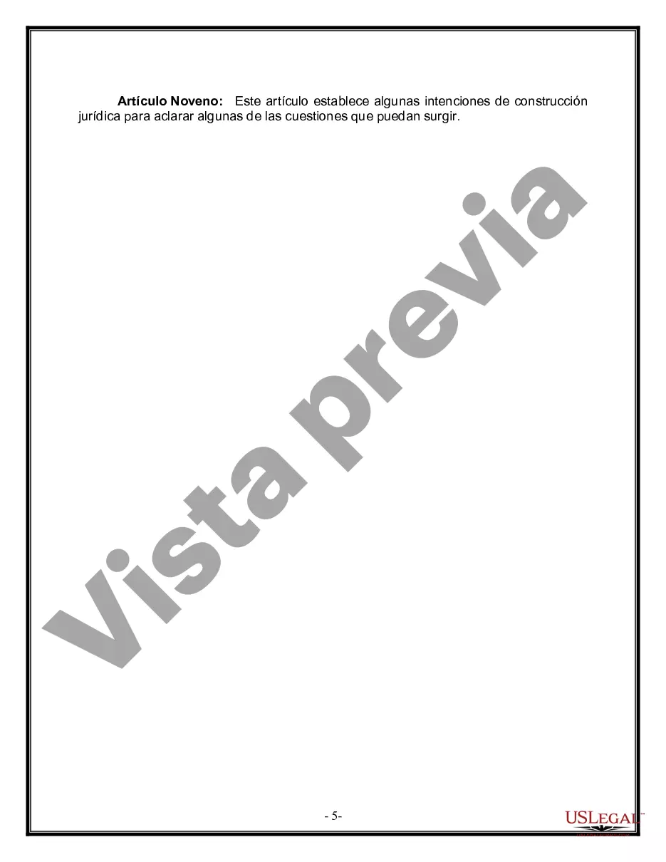 Preview Paquete de Testamentos Mutuos de Últimas Voluntades y Testamentos para Personas Solteras que conviven con Hijos Mayores de Edad