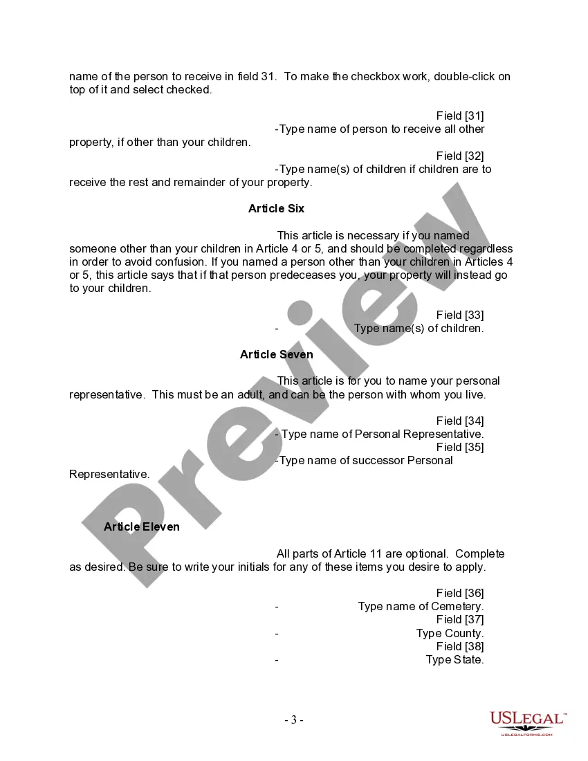 Preview Mutual Wills Package of Last Wills and Testaments for Man and Woman living together not Married with Adult Children