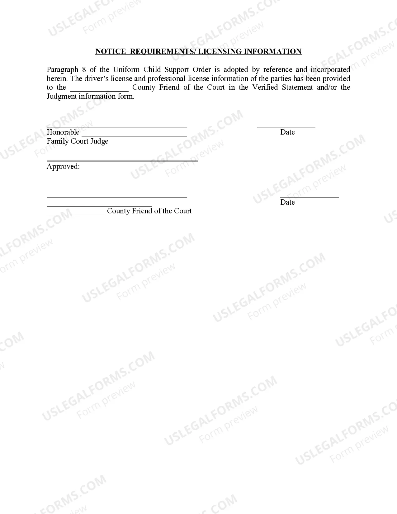 Preview Michigan Judicial Circuit Court - Order Regarding Custody, Parenting Time (Visitation) and Child Support - Joint Physical Custody with Equal Amount of Parenting Time
