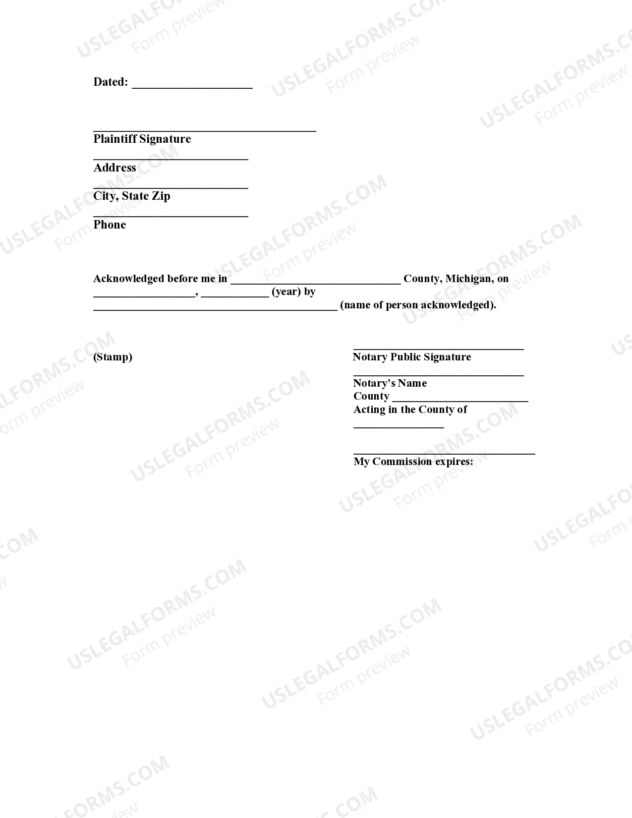 Preview Complaint for Annulment