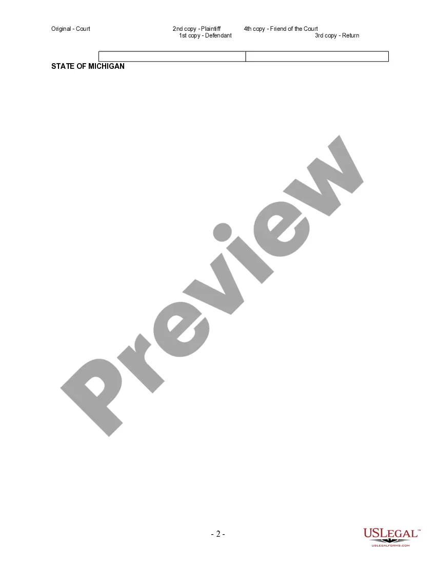 Preview Complaint for Divorce for People with No Children