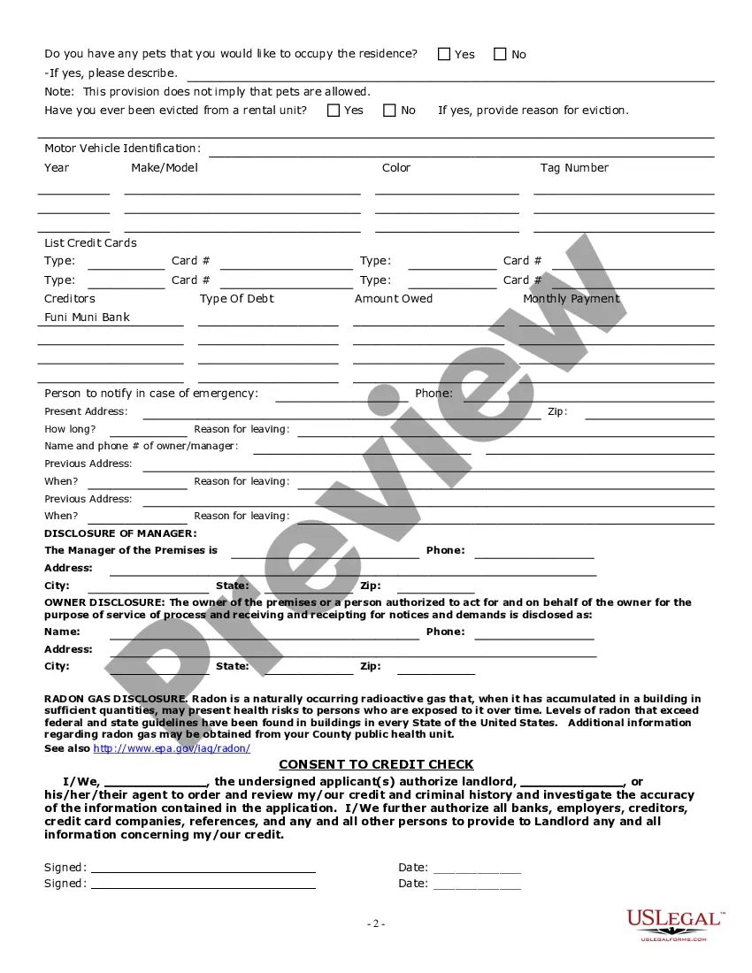 Get Residential Rental Lease Application Preview Residential Rental Lease Application