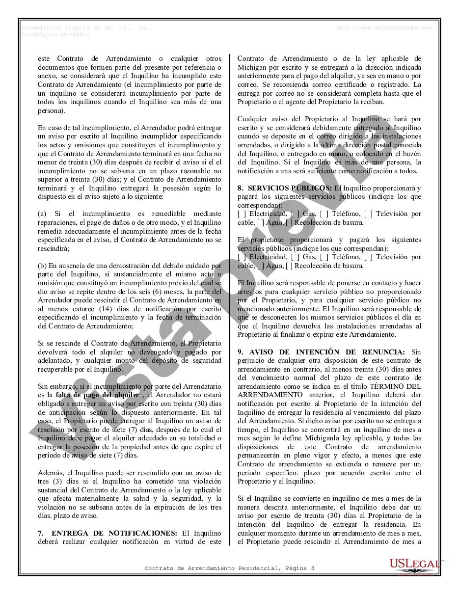 Preview Contrato de arrendamiento de alquiler residencial