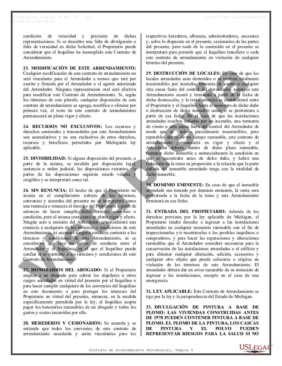 Preview Contrato de arrendamiento de alquiler residencial