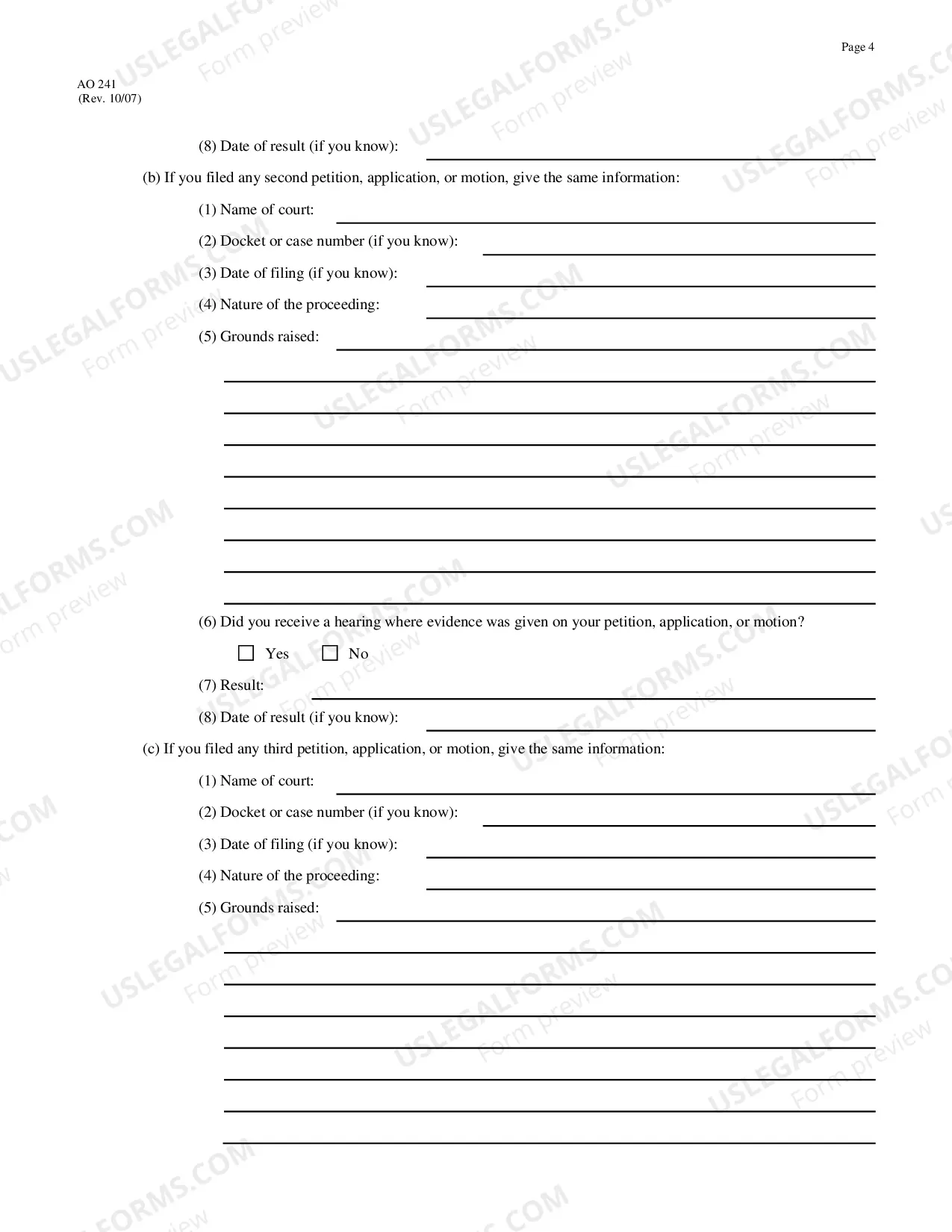 Preview Application for Writ of Habeas Corpus under 28 U.S.C. 2254 by a Person in State Custody