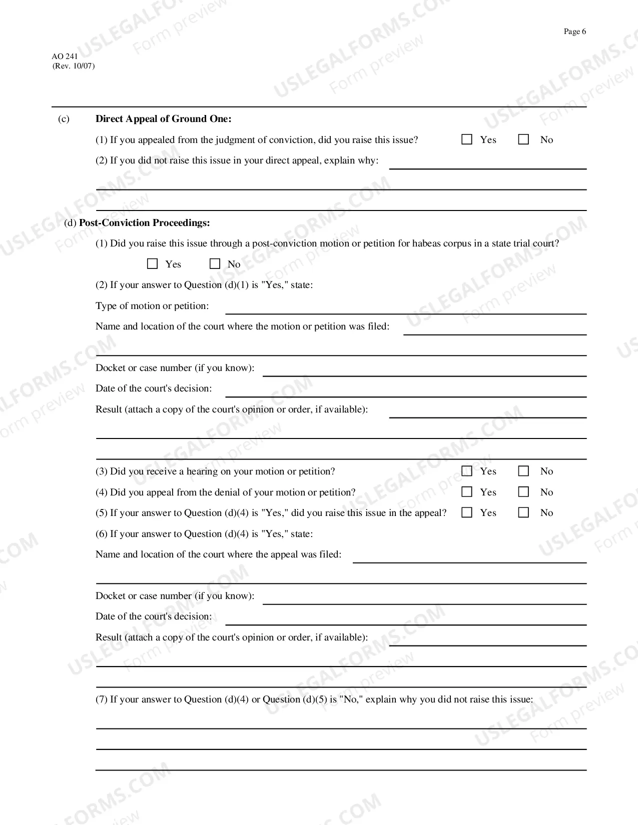 Preview Application for Writ of Habeas Corpus under 28 U.S.C. 2254 by a Person in State Custody