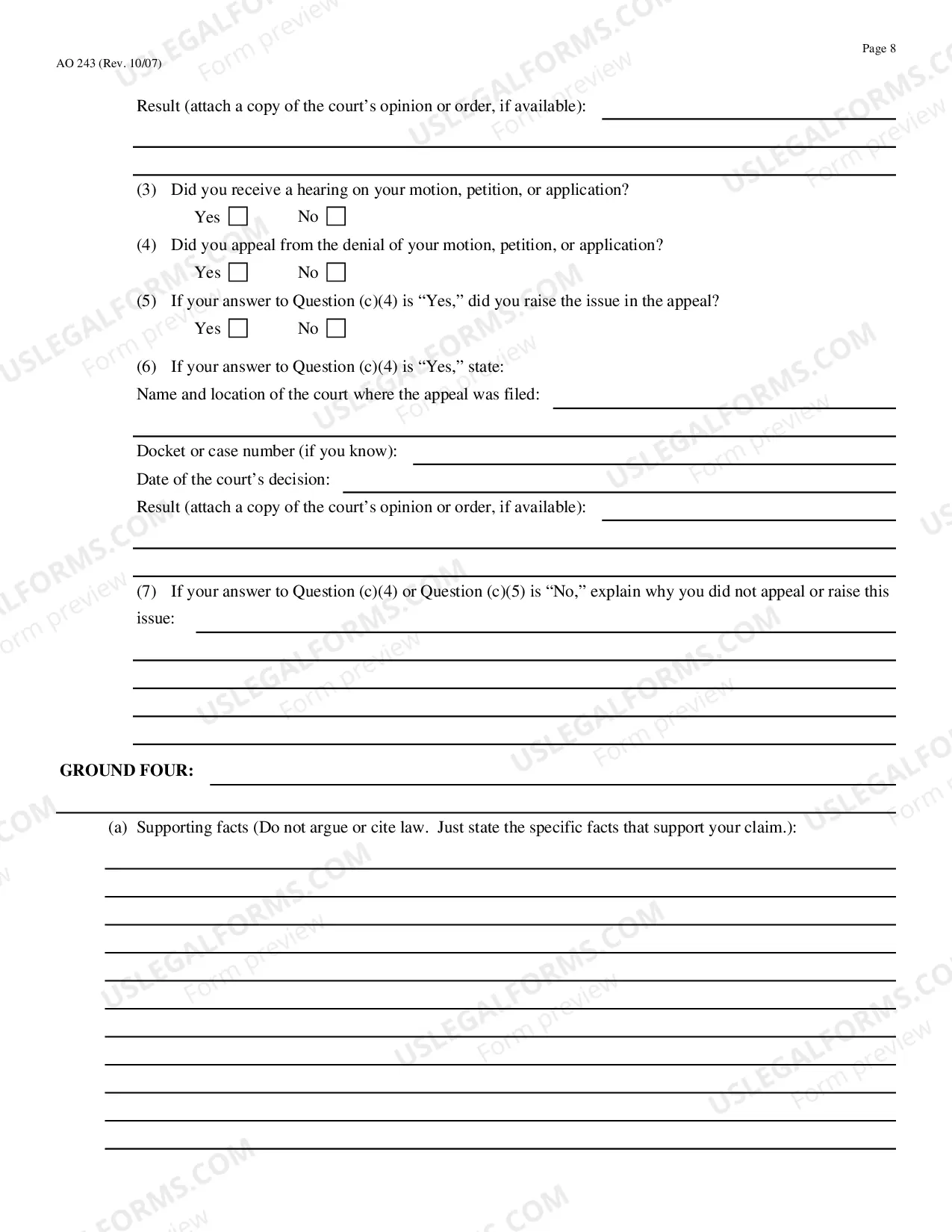 Preview Motion under 28 U.S.C. 2255 to Vacate, Set Aside, or Correct Sentence by a Person in Federal Custody