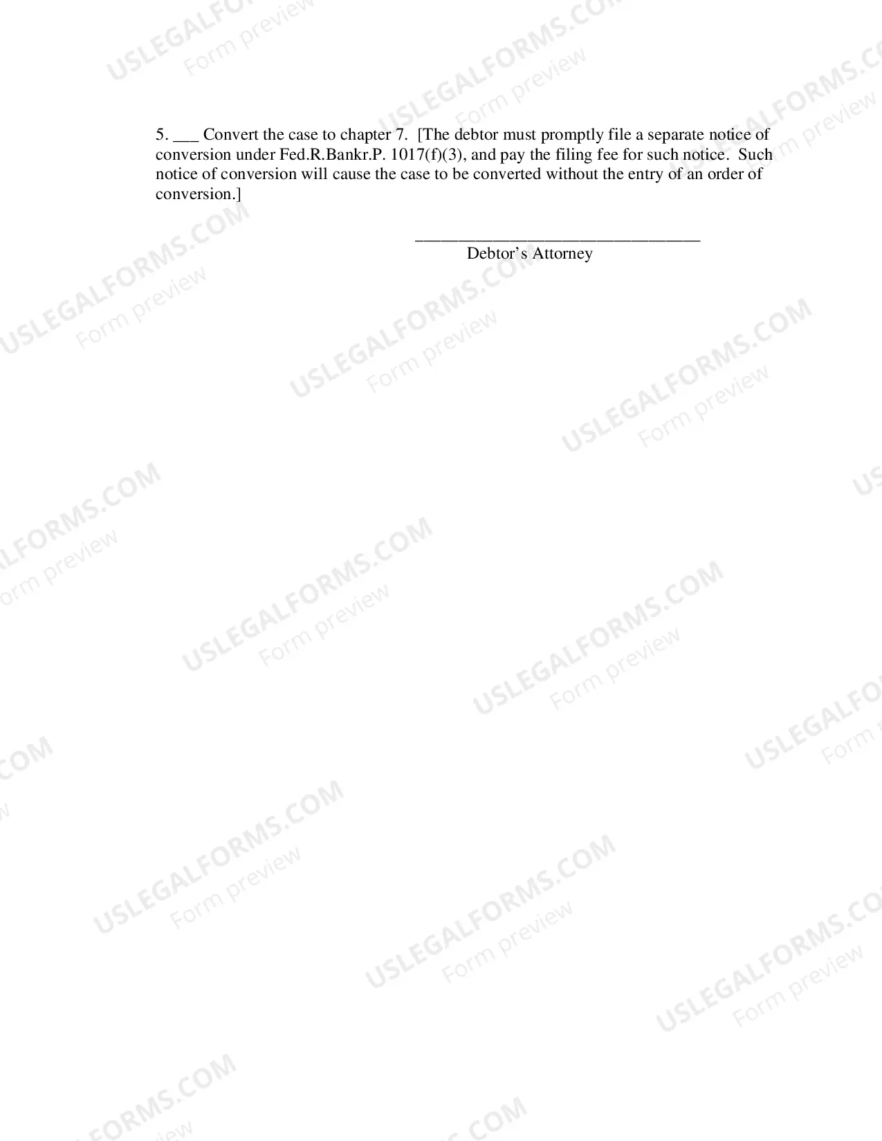 Preview Confirmation Hearing Certificate