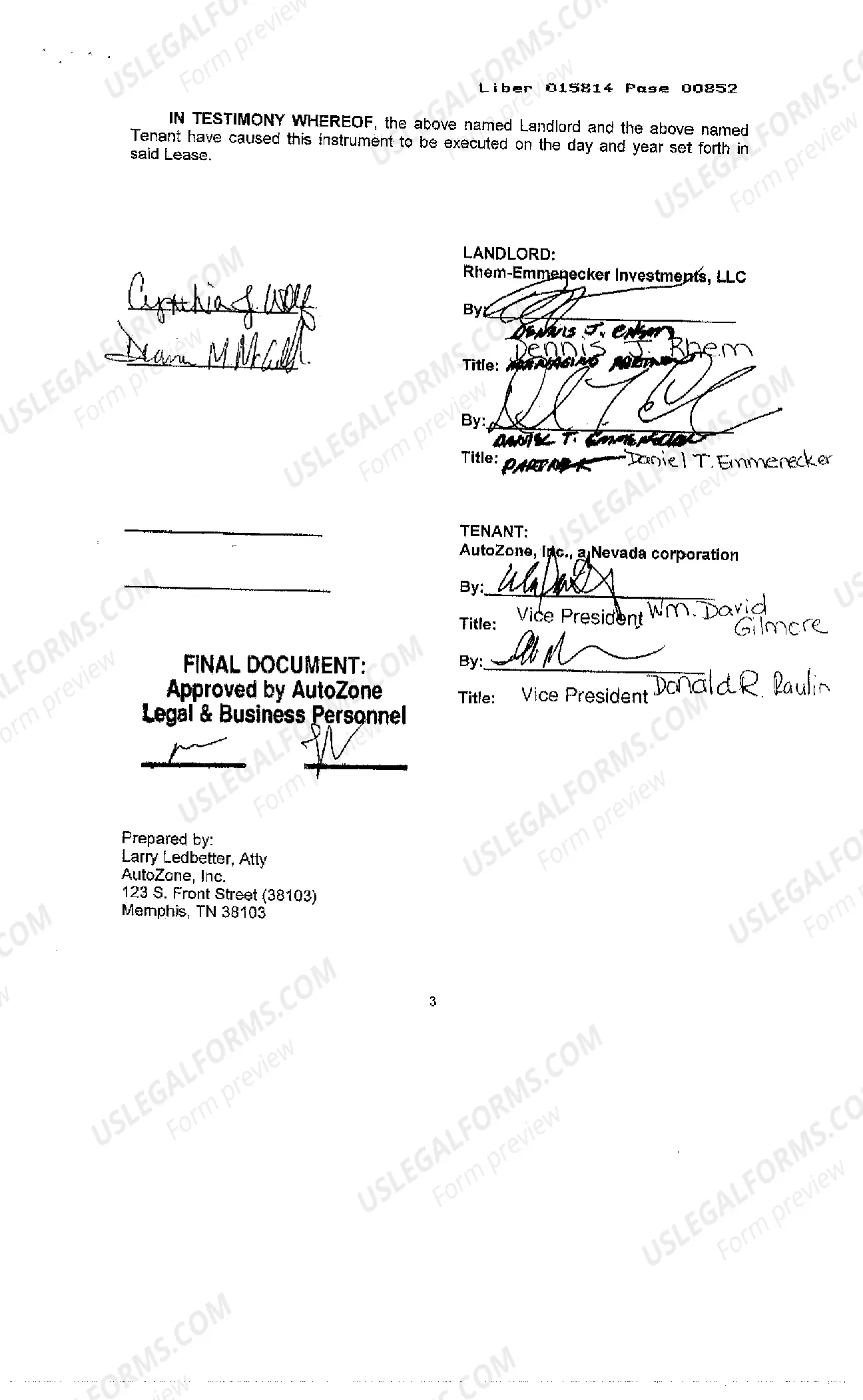 Preview Short form Lease