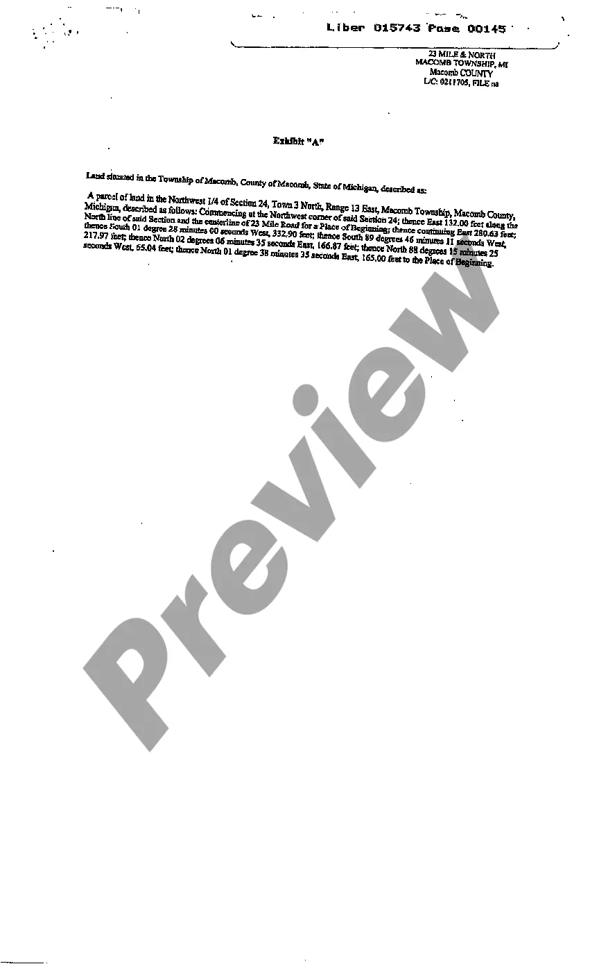 Preview Memorandum of Amended and Restated Lease