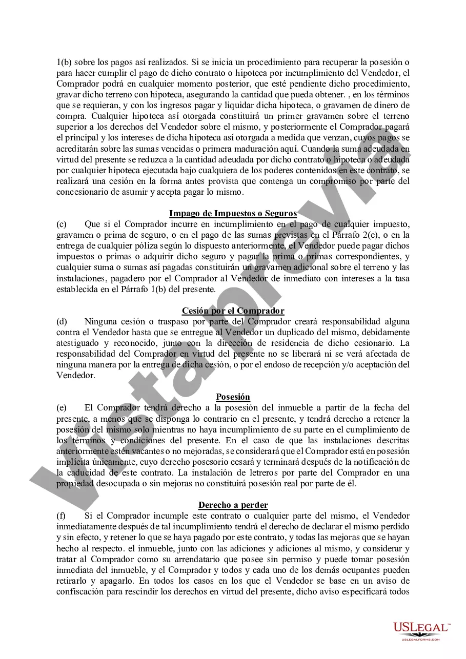 Preview Contrato de tierra