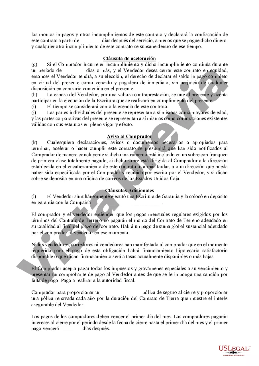 Preview Contrato de tierra