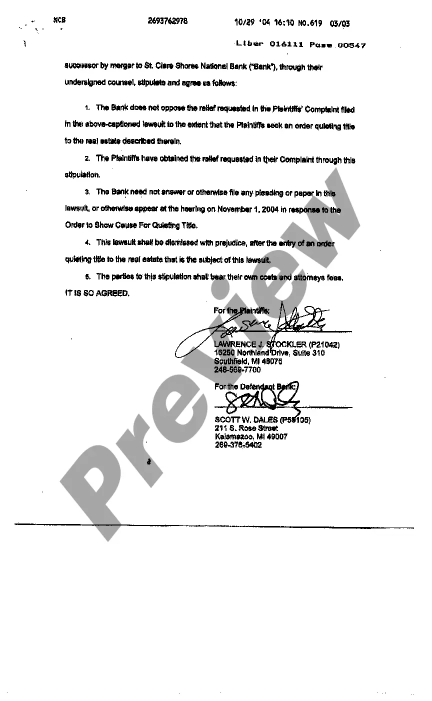 Get Order Quieting Title Preview Order Quieting Title