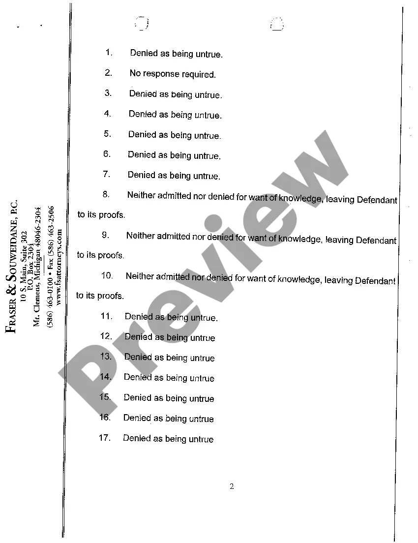 Preview A05 Plaintiff's Reply to Defendant's Affirmative Defenses