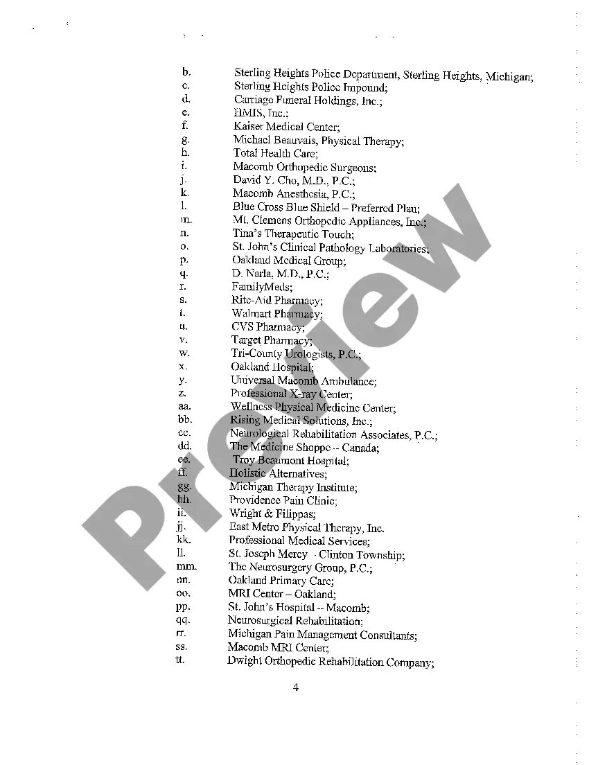 Preview A11 Defendant's First Amended Witness List