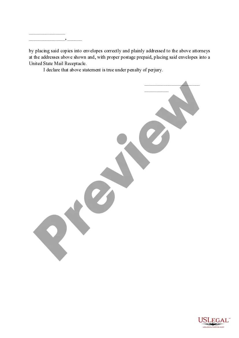 Get Proof of Service Preview Proof of Service