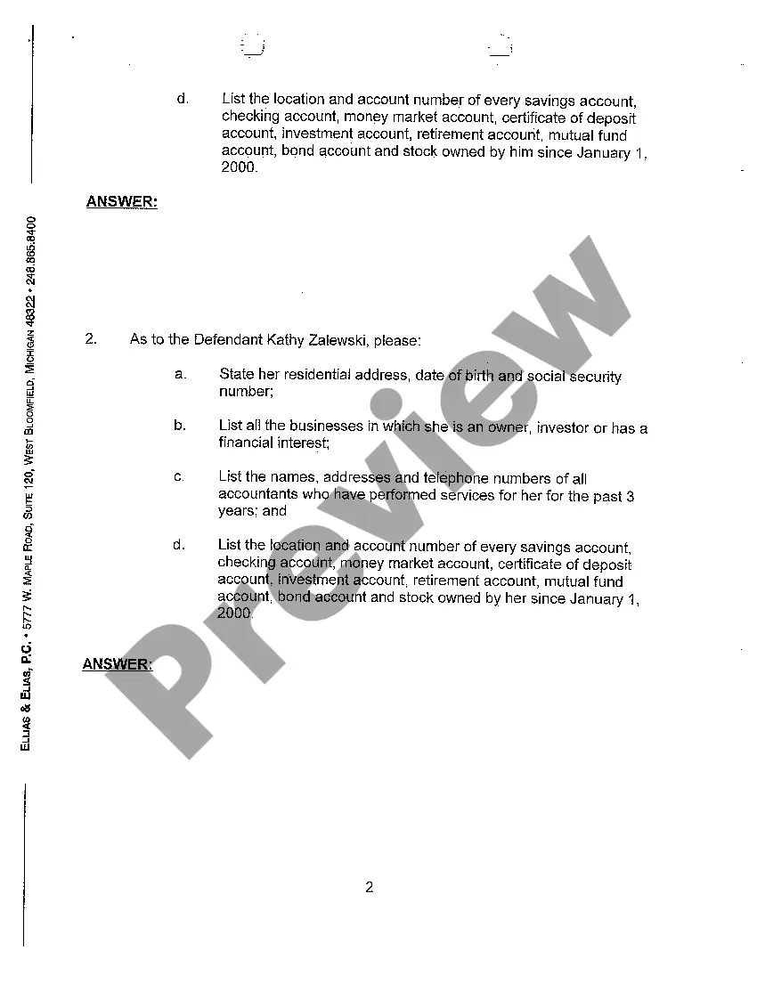 Preview A02 Plaintiff's First Interrogatories And Request for Admissions to Defendant