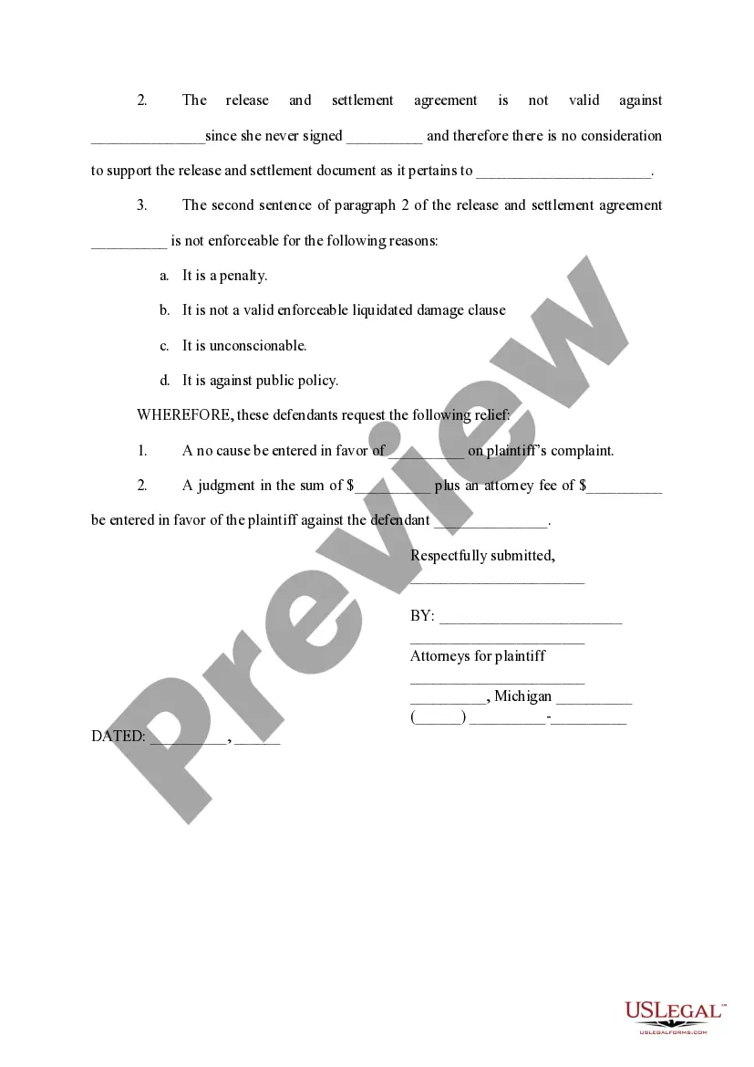 Preview Defendants' Answer with Affirmative Defenses