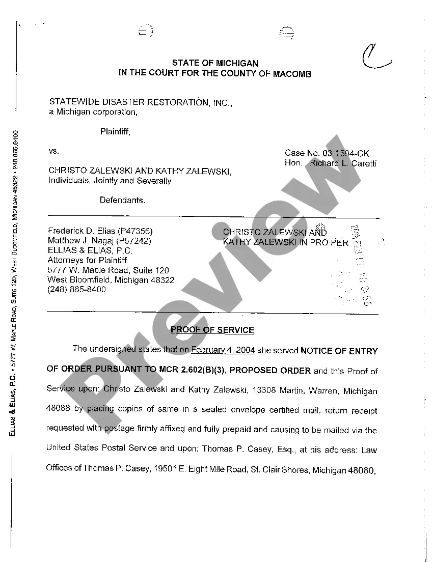 Preview A16 Proof of Service