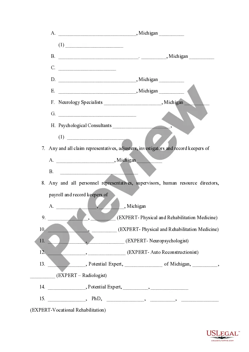 Preview Plaintiff Preliminary Witness List