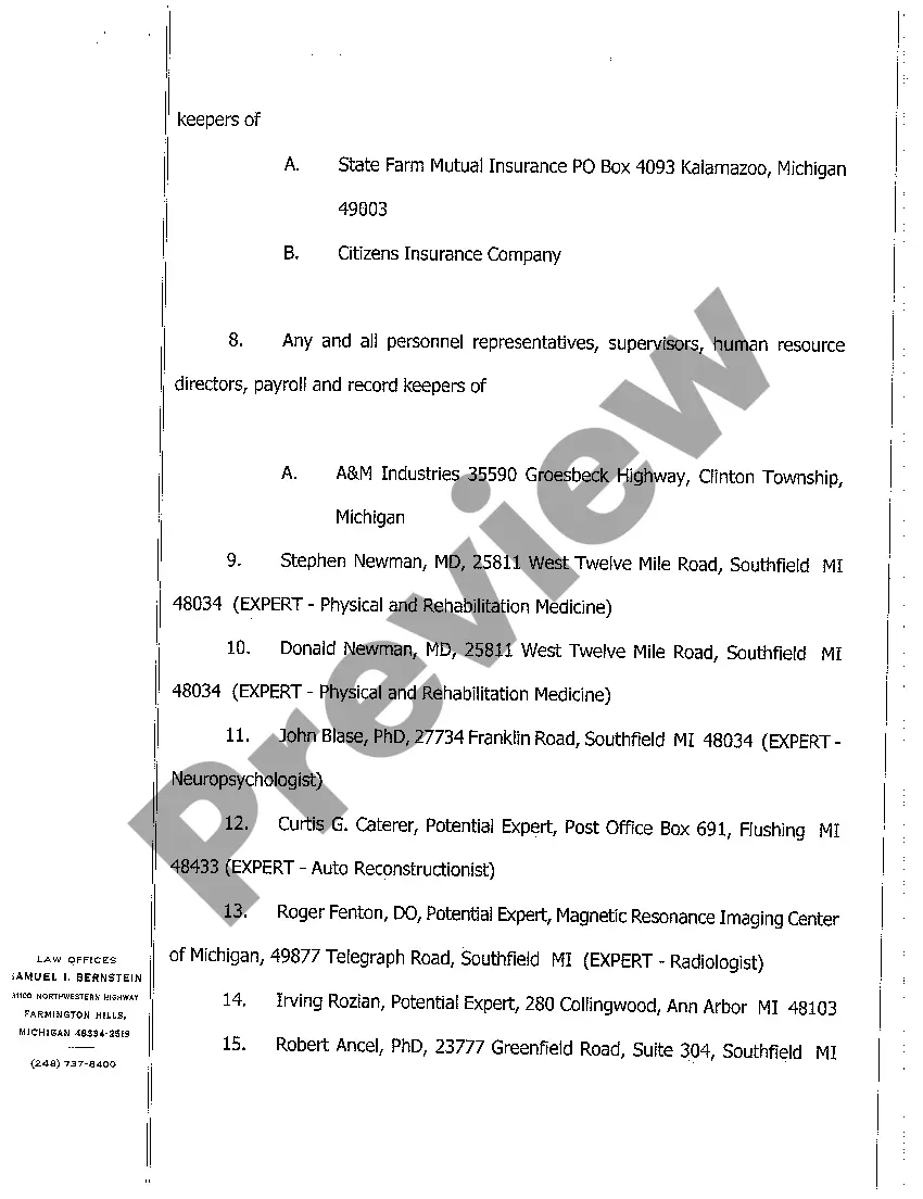 Get A02 Plaintiff Preliminary Witness List Preview A02 Plaintiff Preliminary Witness List