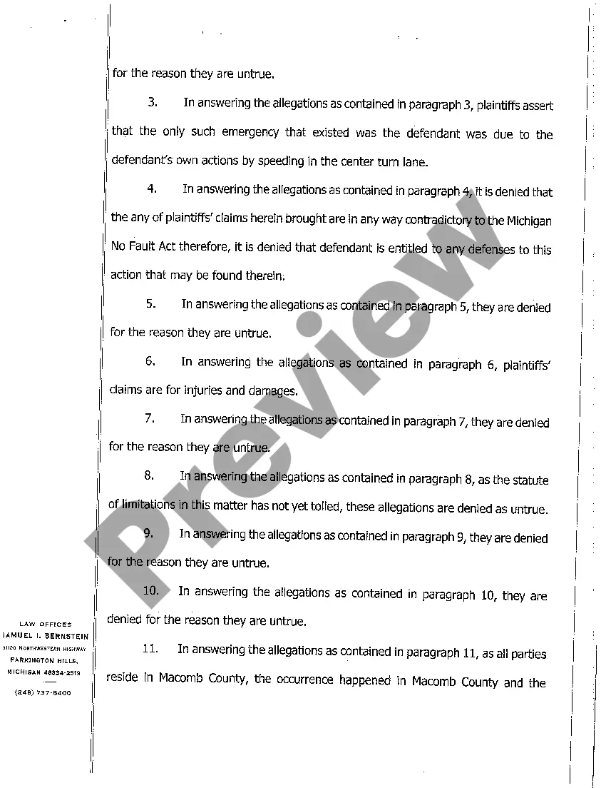 Get A03 Plaintiffs' Responses to Affirmative Defenses And Reservation of Affirmative Defenses Preview A03 Plaintiffs' Responses to Affirmative Defenses And Reservation of Affirmative Defenses