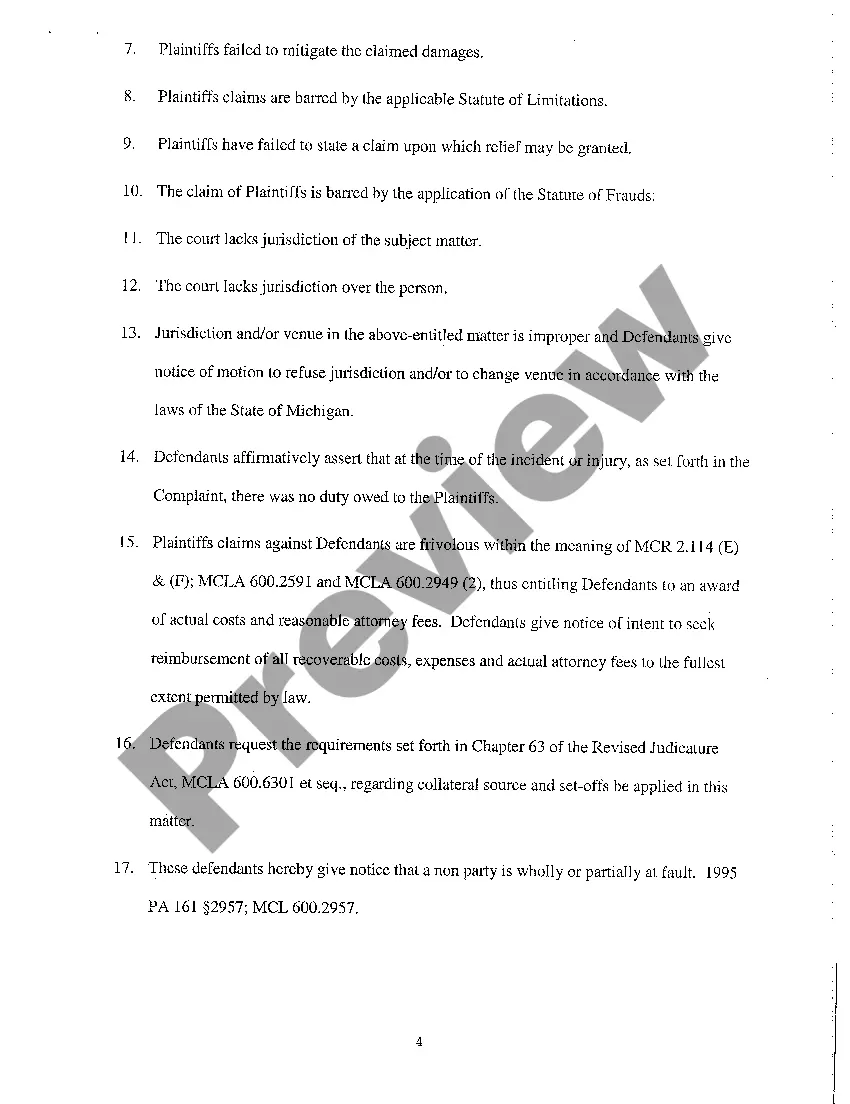 Preview A09 Answer to Complaint