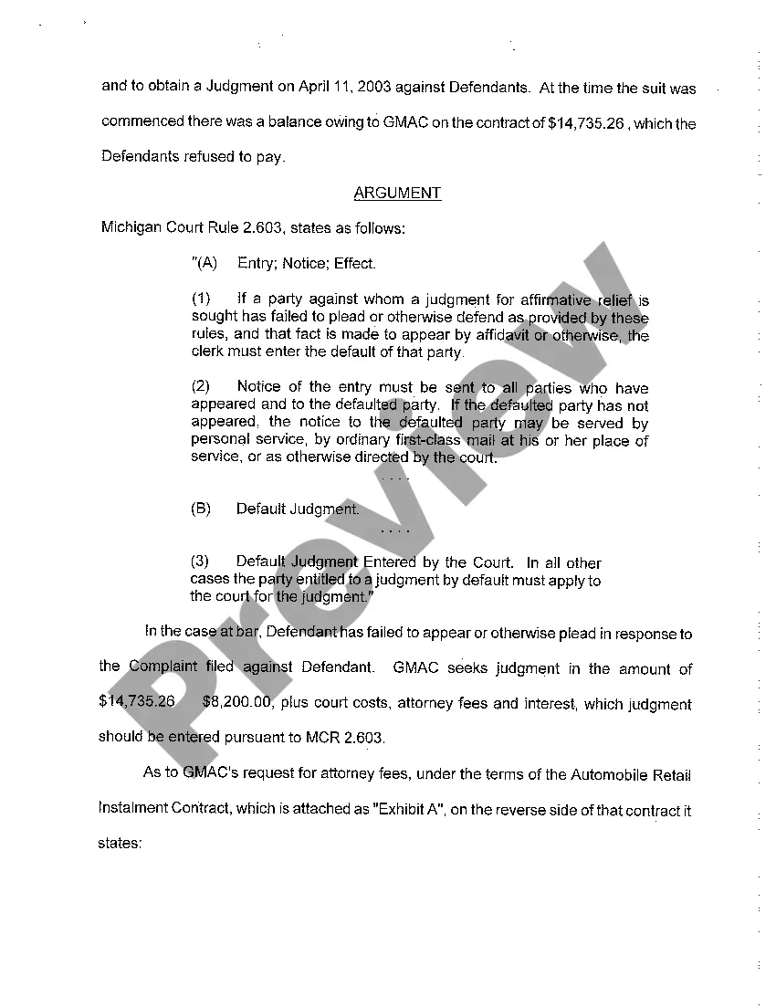Get A06 Brief In Support of Motion for Entry of Default Judgment Award of Attorney Fees And for Issuance of Order to Seize Property Preview A06 Brief In Support of Motion for Entry of Default Judgment Award of Attorney Fees And for Issuance of Order to Seize Property